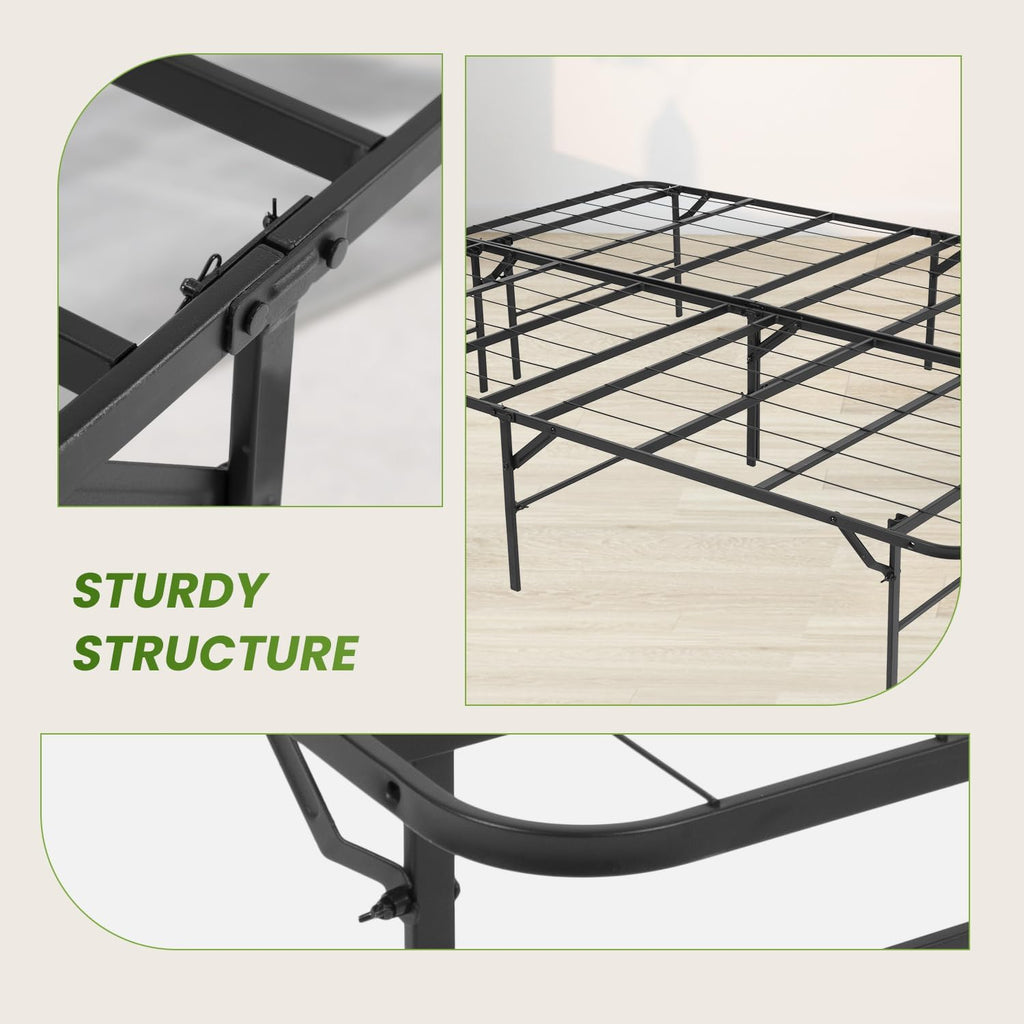 con 4 cajones de almacenamiento y cabecero, botón cosido cuadrado con mechones, base de colchón con soporte de listones de madera, no se necesita somier, gris claro